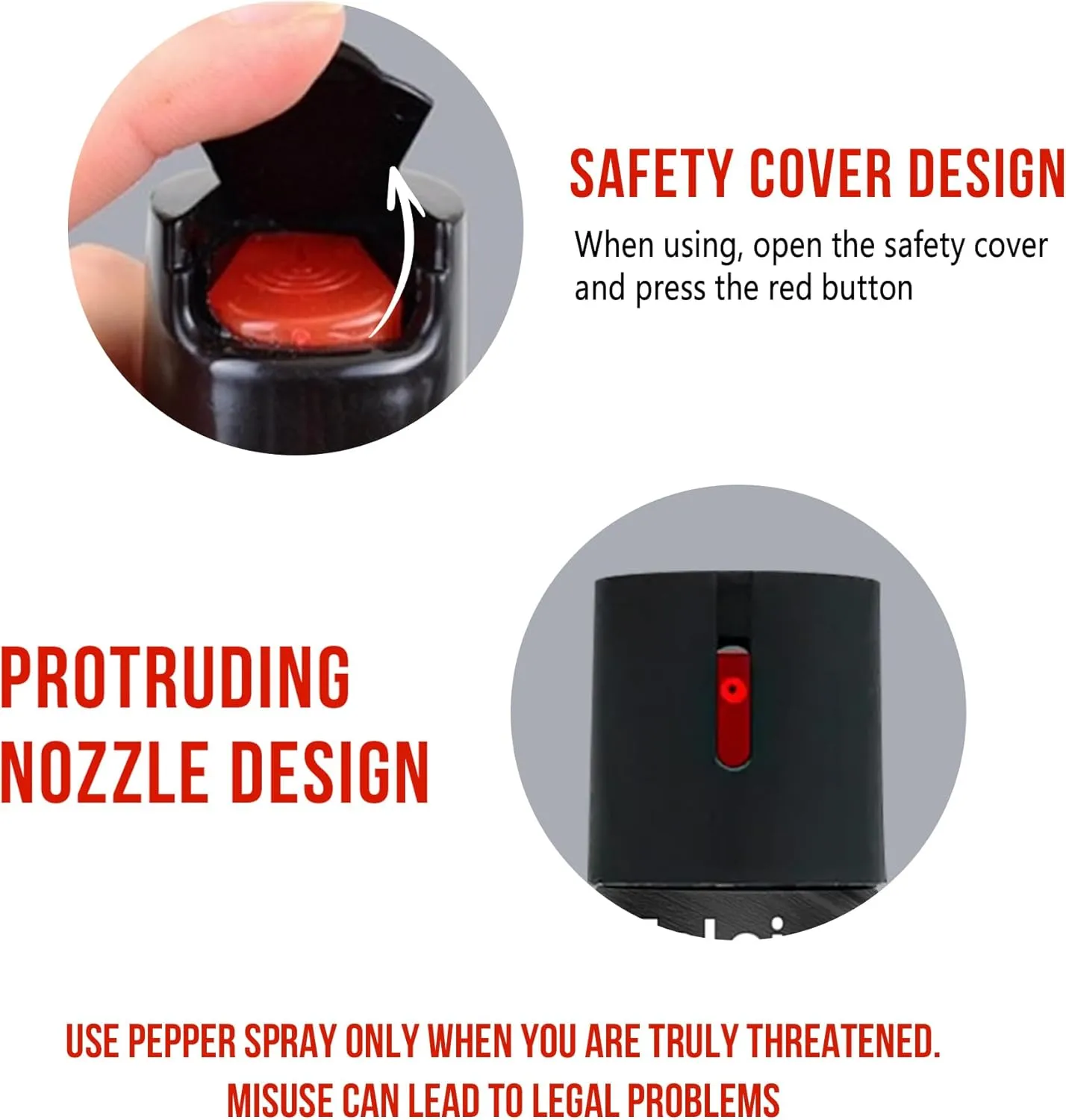 1 to 4 Bottles - Feloiy Pepper Spray, Easy to use, Easy to Carry, flip top Safety - peppe Protect Your Safety