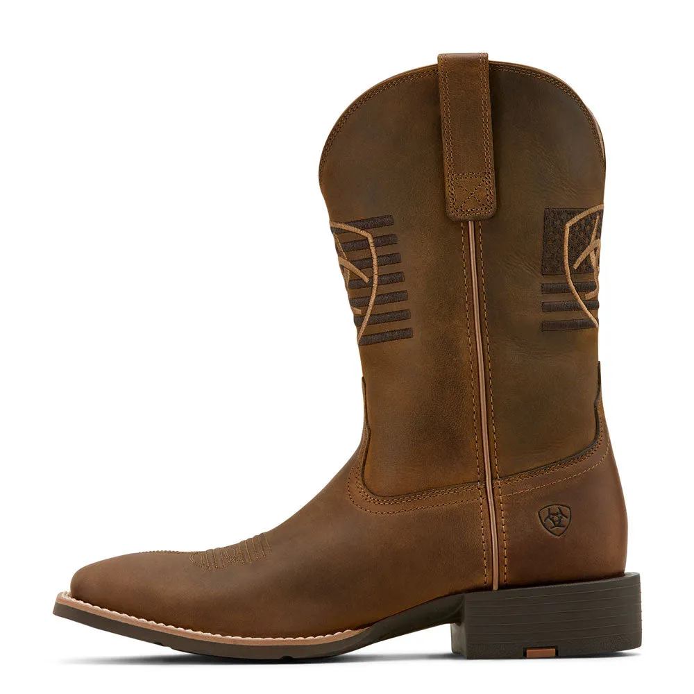10061326 Ariat Men's Sport Freedom Cowboy Boot - Distressed Brown