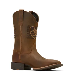 10061326 Ariat Men's Sport Freedom Cowboy Boot - Distressed Brown