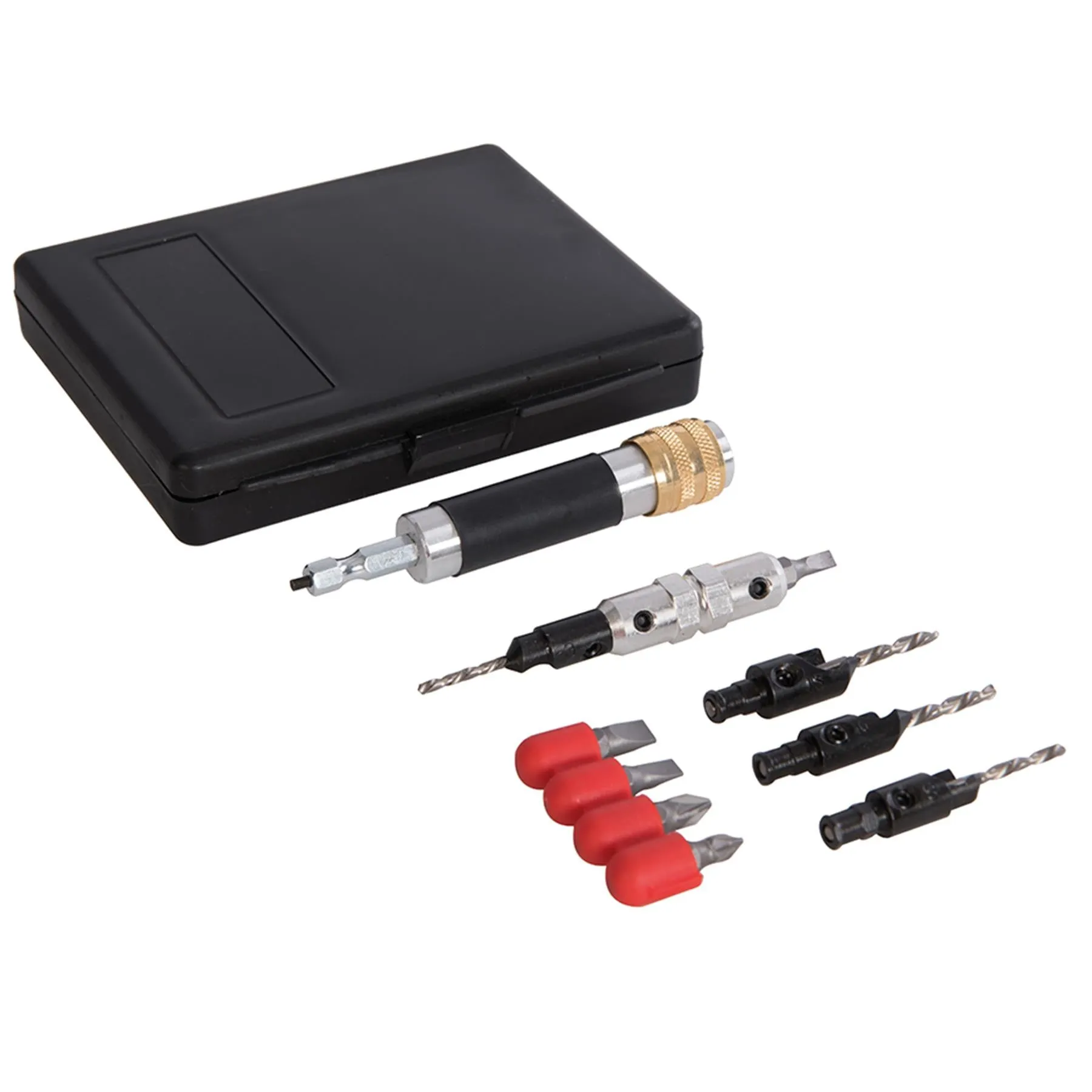 11Pce Quick-Flip Driver Set Large Drill Flips Over For Screwdriver Function