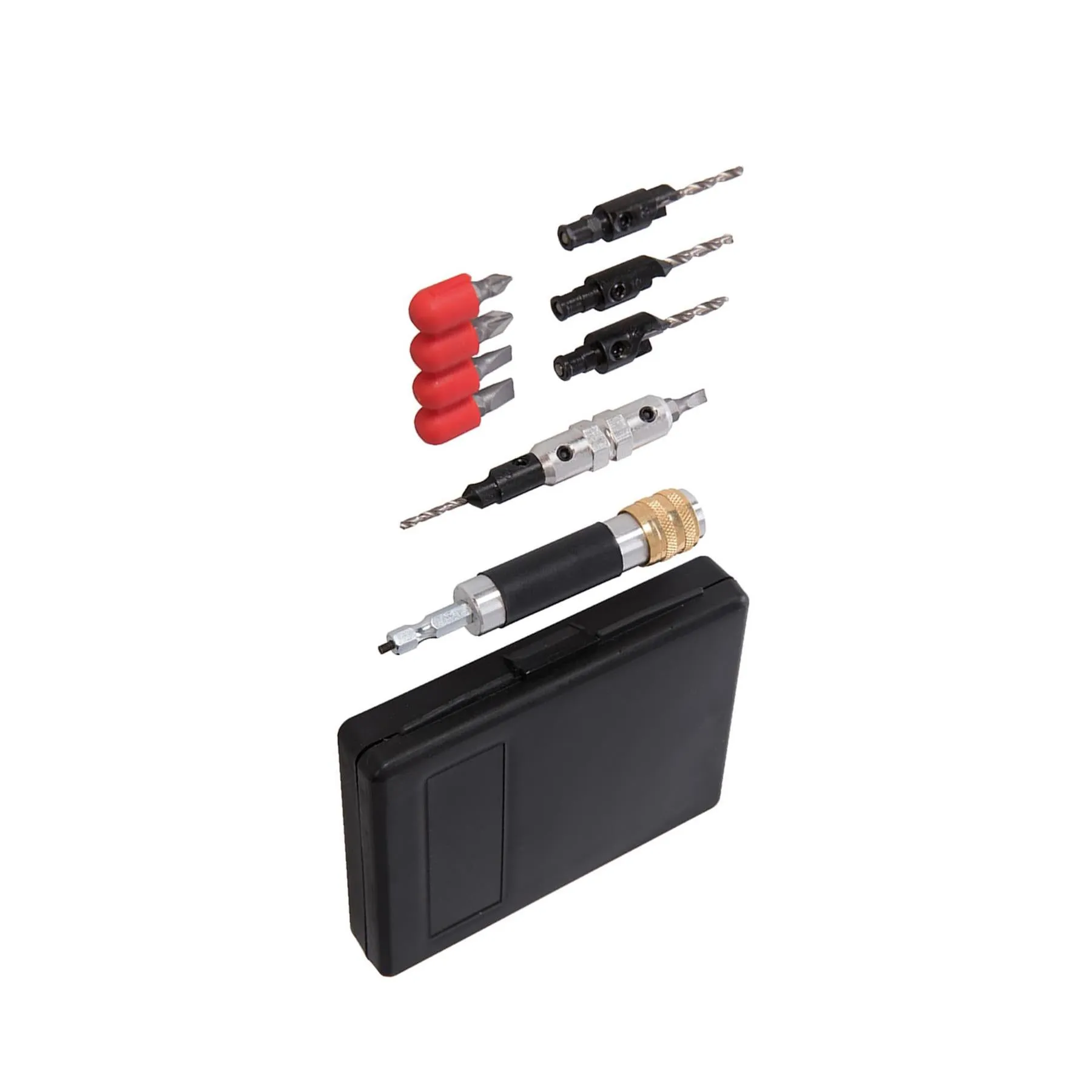 11Pce Quick-Flip Driver Set Large Drill Flips Over For Screwdriver Function