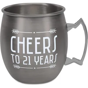 21 Years 20 oz Stainless Steel Moscow Mule
