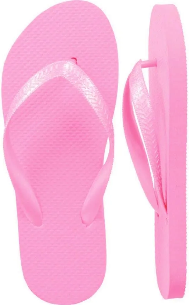 48 Pairs Flip Flops, Includes Sign Bulk Wedding Reception Favor, Beach Pool Party Soft Sole Wholesale Case