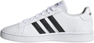adidas Grand Court Sneaker, White/Black/White, 11 US Unisex Little Kid