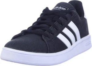 adidas Kids’ Grand Court K Sneaker, core Black/ftwr White/Grey, 5.5 M US Little Kid