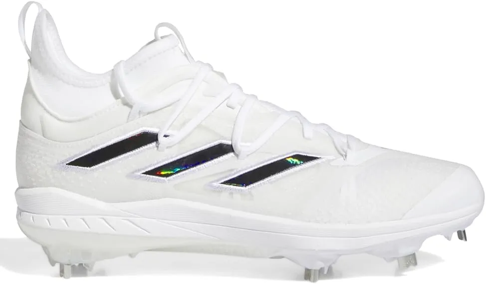adidas Men's Adizero Afterburner 9 NWV Sneaker, White/Black/White, 7.5