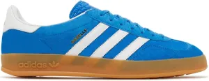 adidas Men's Gazelle Indoor Sneaker, Blue Bird/Cloud White/Blue Bird, Size 9.5