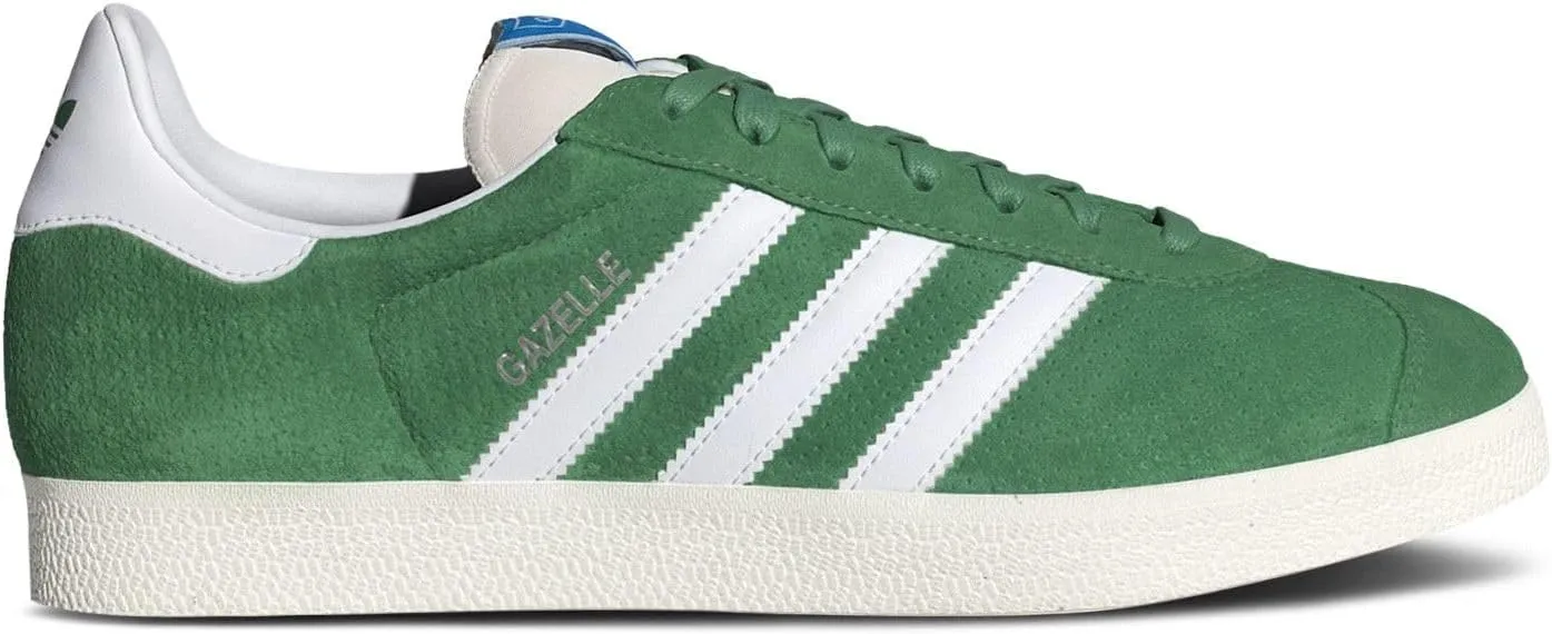 adidas Men's Gazelle Indoor Sneaker, Preloved Green/Cloud White/Core White, Size 12
