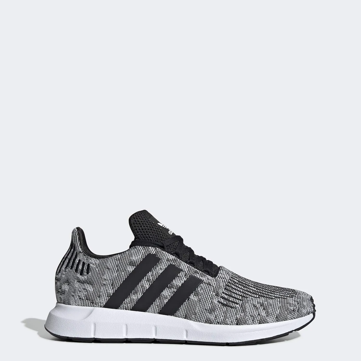 adidas Men's Swift Run Sneaker, Core White/Core White/Black, 10.5