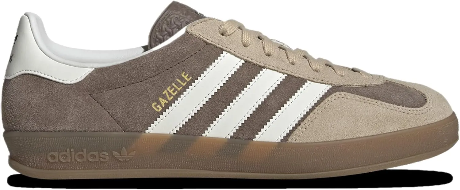 adidas Originals Gazelle Indoor Mens Sneaker (Earth Strata Cloud White, 9.5)