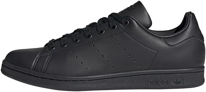 adidas Originals Men's Stan Smith (End Plastic Waste) Sneaker, Black/Black/White, 4.5