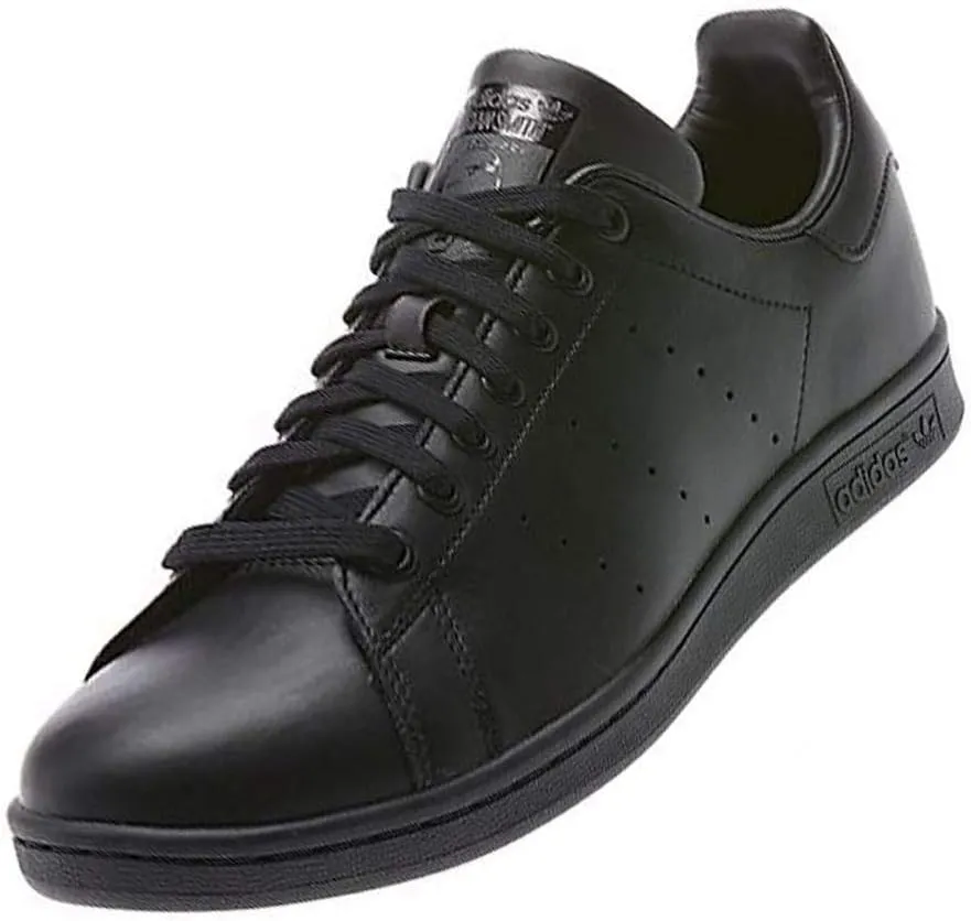 adidas Originals mens Stan Smith Leather Sneaker, Black, 13 US