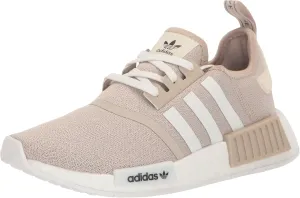 adidas Originals NMD_R1 Sneaker, Wonder Beige/White/Wonder White, 13 US Unisex Little Kid