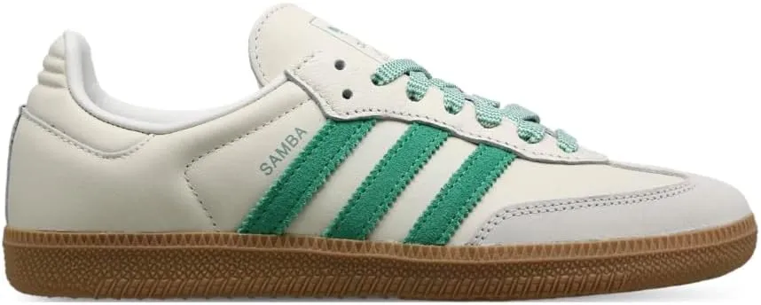 Adidas Samba OG Womens Sneaker (Off White Court Green, 8)