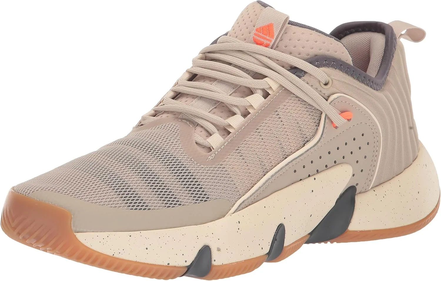 adidas Unisex Trae Unlimited Sneaker, Wonder Beige/Carbon/Wonder White, 5.5 US Men