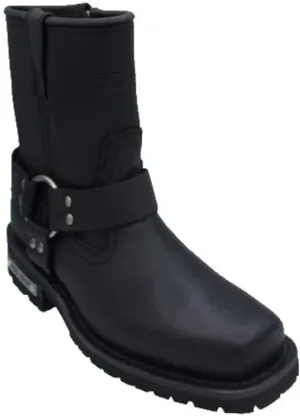 Adtec Women's 2436 7" Side Zipper Harness Boot Black