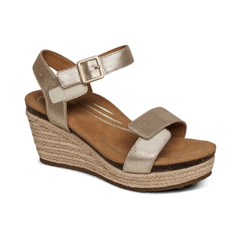 Aetrex Sydney Espadrille Wedge