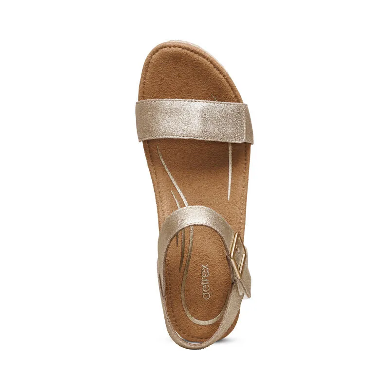 Aetrex Sydney Espadrille Wedge