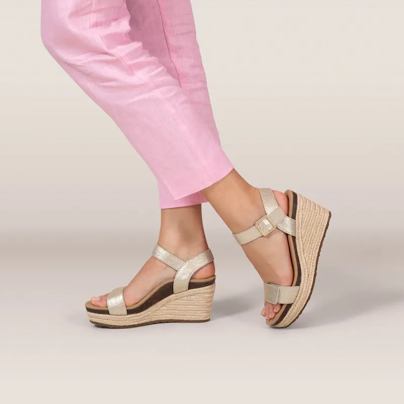 Aetrex Sydney Espadrille Wedge