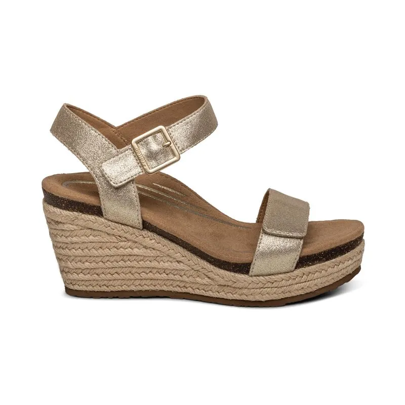 Aetrex Sydney Espadrille Wedge