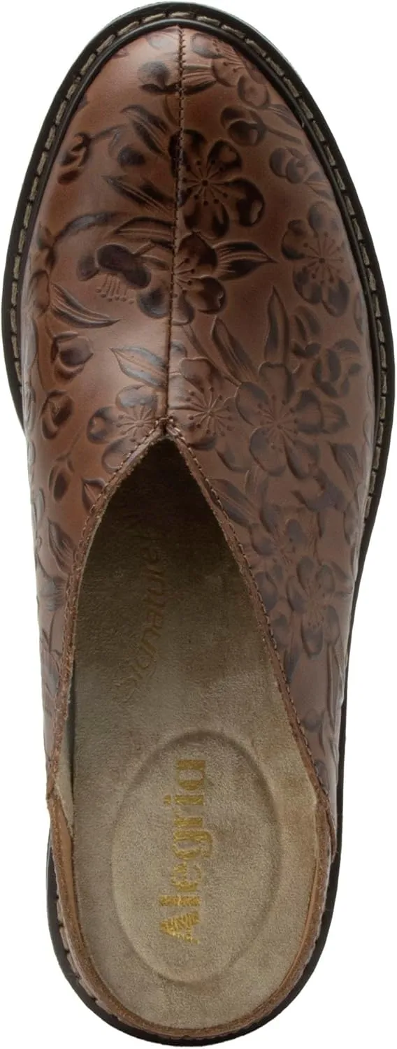 Alegria Women Michy Mule Western Open Back Leather Clog Heel