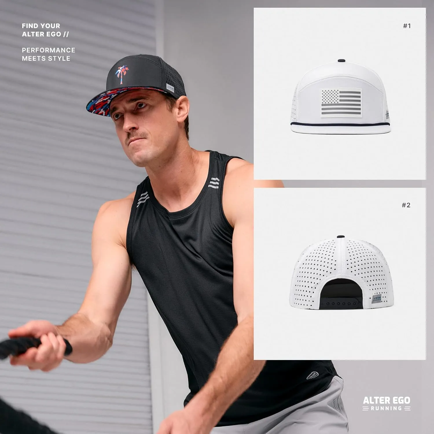 Alter Ego Drifter Splash Running Hat – Lightweight, Water Repellent, Men & Women