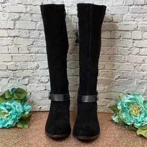 AMERICAN RAG Tegan Black Leather Boots 9.5
