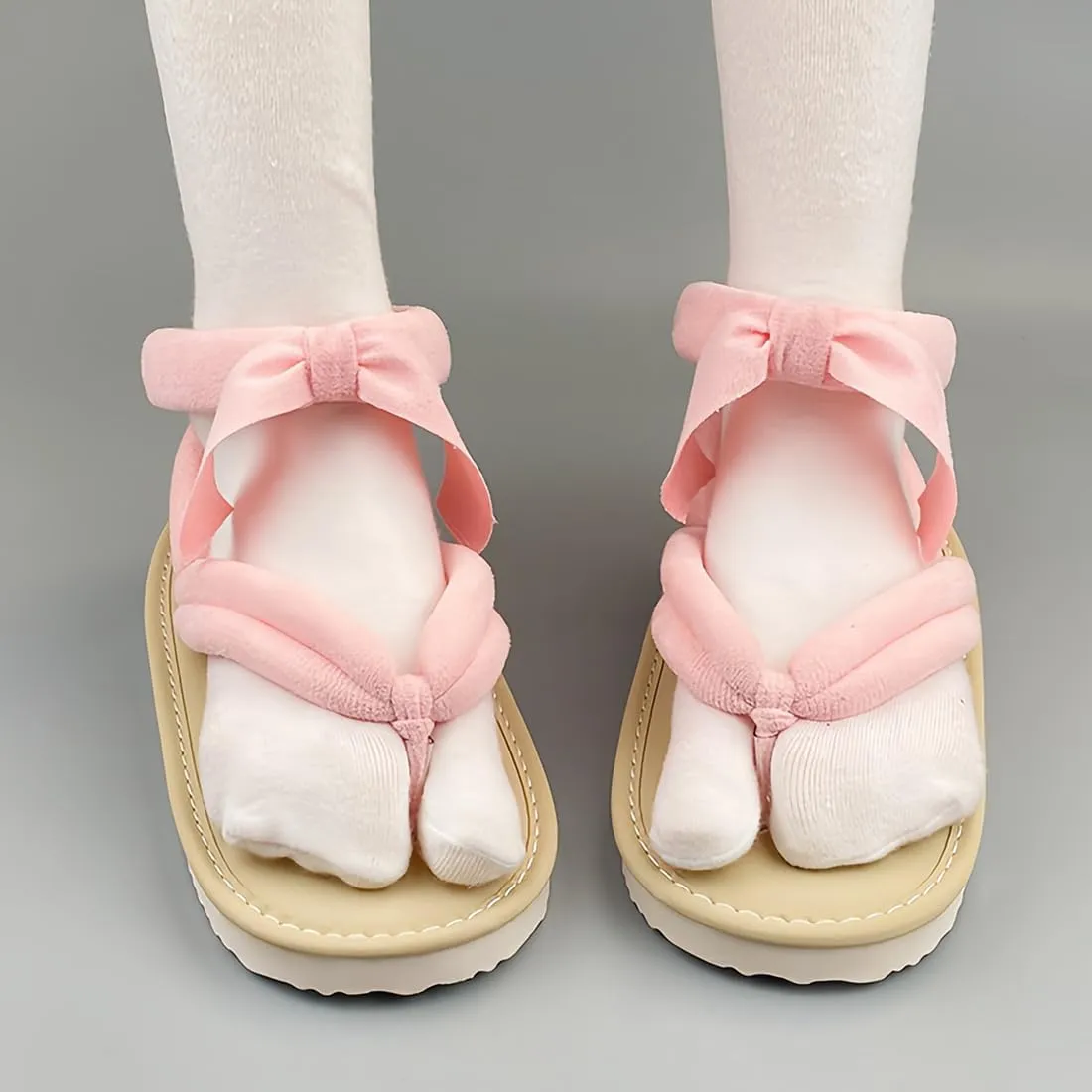 Anime Demon Mitsuri Cosplay Shoes Tanjirou Nezuko Clogs Geta Slipper Wooden Flip Flops with Socks Women Men