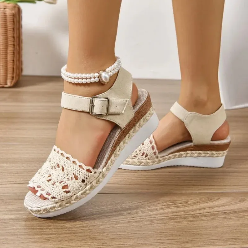 Ankle Sole with Wedge and Espadrilles Strap Women's Modern Quick dispatch