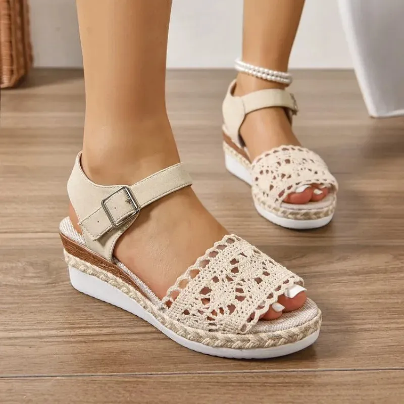 Ankle Sole with Wedge and Espadrilles Strap Women's Modern Quick dispatch