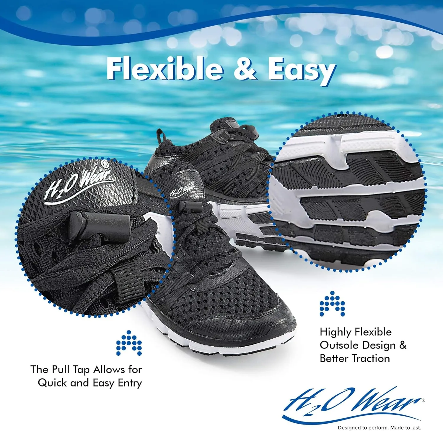 Aqua Vibe Women’s Water Aerobics Shoe/Water Sneaker Black