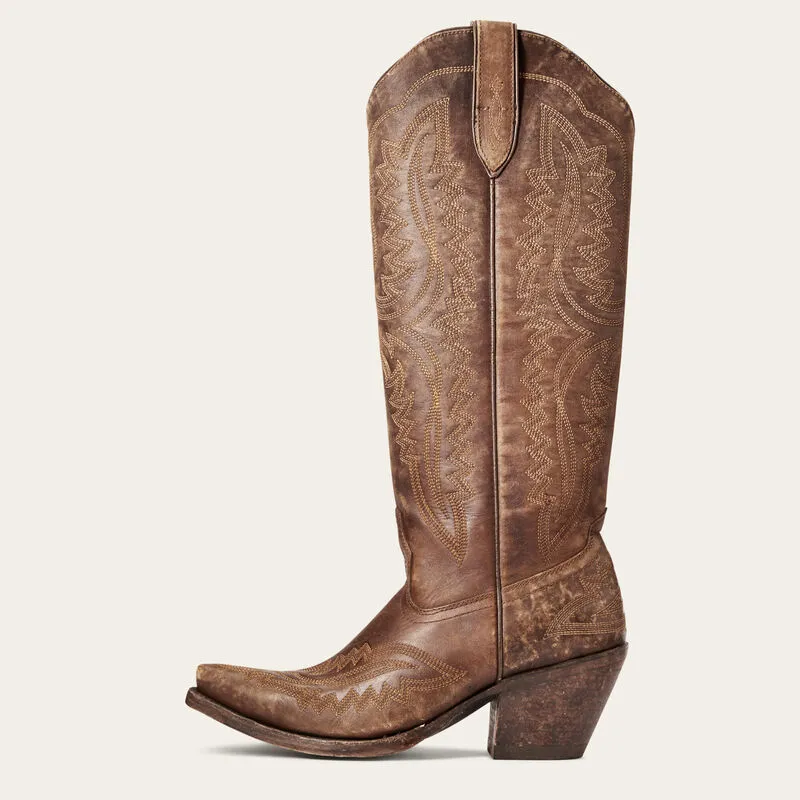 Ariat Women's Casanova Distressed Brown Tall X Toe Western Cowgirl Boots 10034002