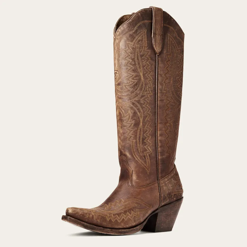 Ariat Women's Casanova Distressed Brown Tall X Toe Western Cowgirl Boots 10034002