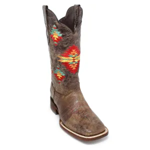 Artillero Azteca Square Toe Cowgirl Boot