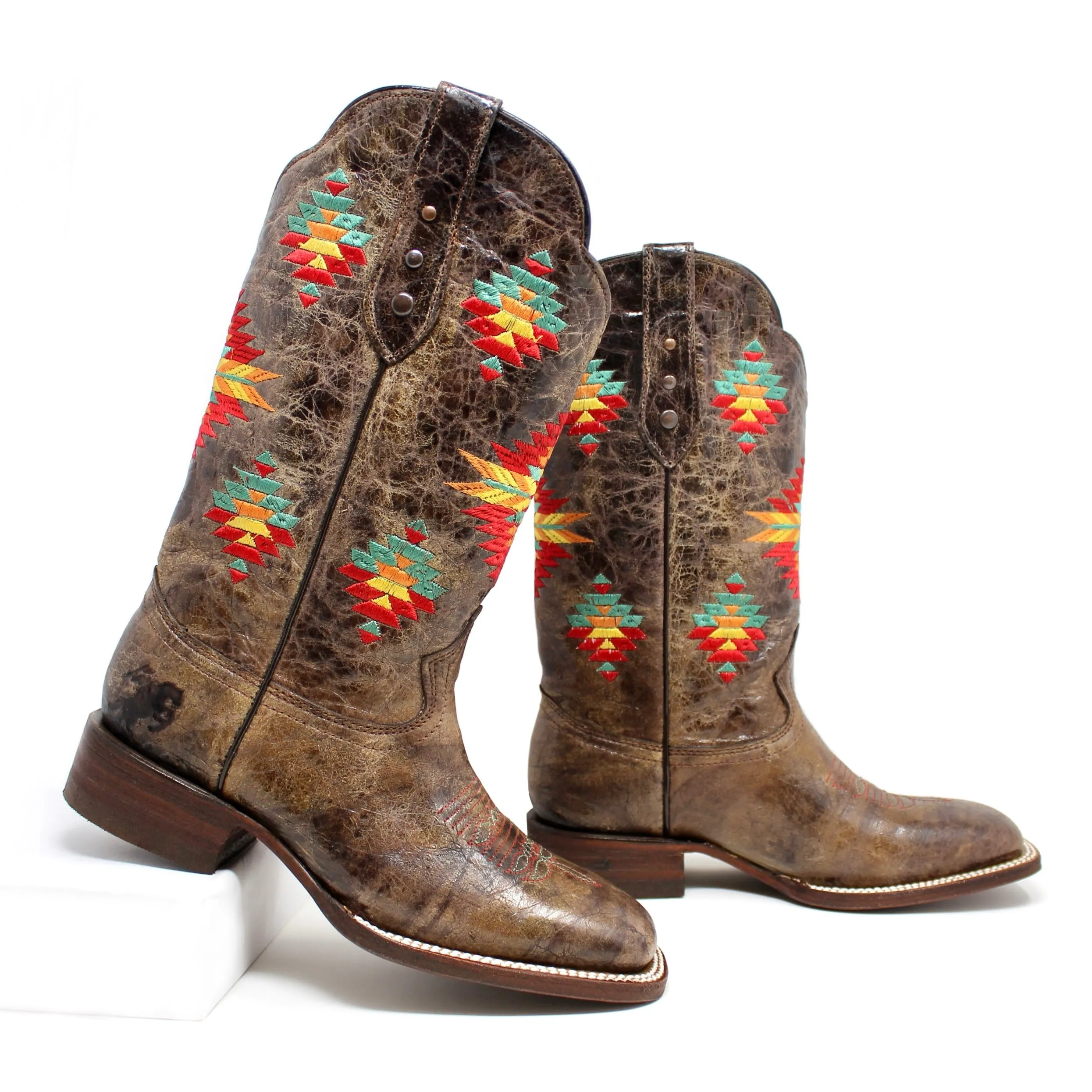 Artillero Azteca Square Toe Cowgirl Boot