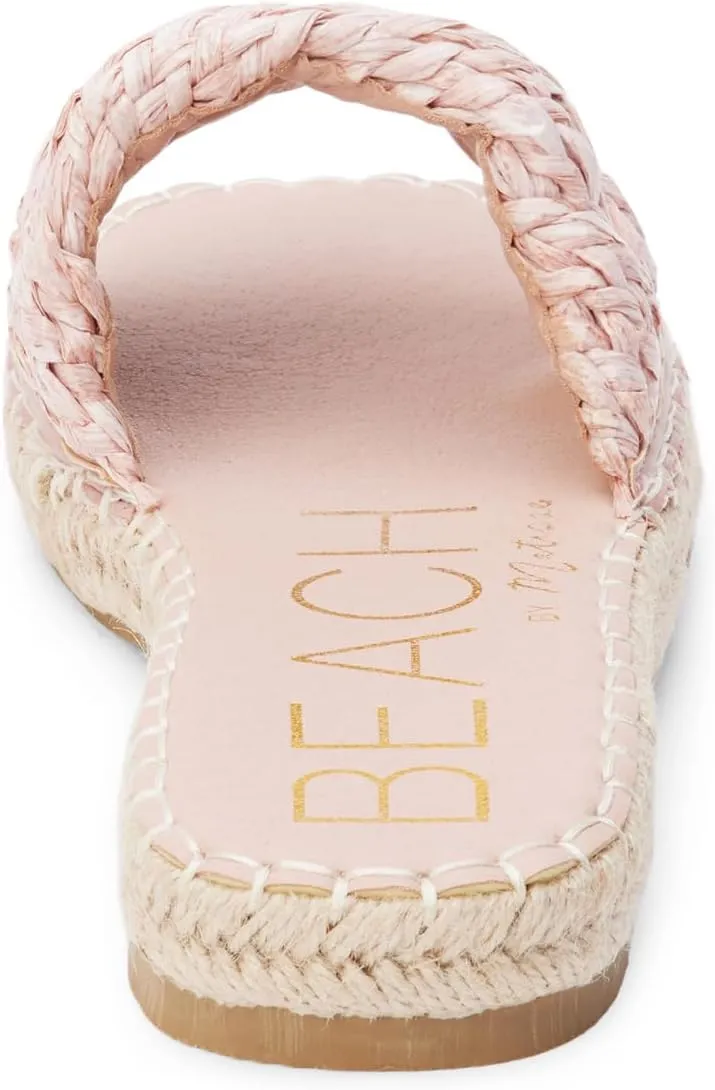 BEACH by Matisse Womens Ivy Espadrille Slide Casual Sandals Casual Low Heel 1-2" - Blue
