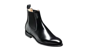 Bedale - Black Hi-Shine Chelsea Boot