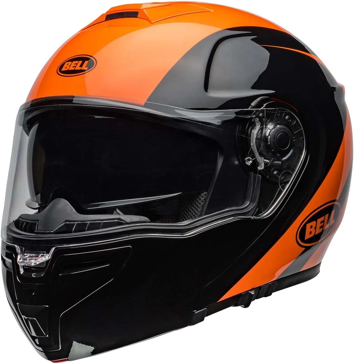 BELL SRT Modular Helmet (Gloss Velo Black/Orange - Large)