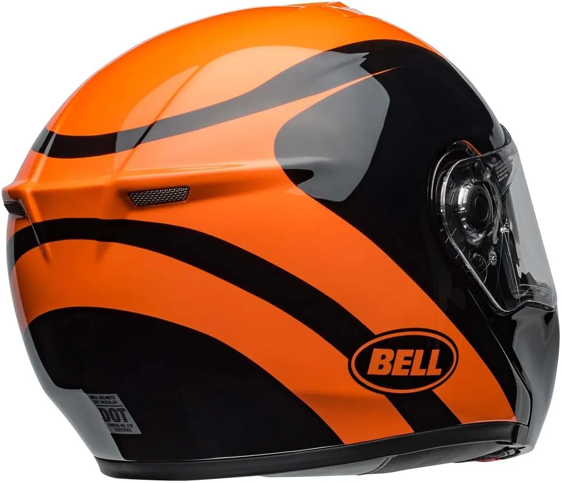 BELL SRT Modular Helmet (Gloss Velo Black/Orange - Large)