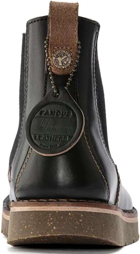 Birkenstock Birmingham Slip On - Rustic Chelsea Boot with Deep Blue Footbed, Premium Horween Leather, Made in Germany