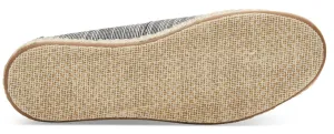 Black Microstripe Womens Toms Open Toe Espadrilles Slip On Shoes
