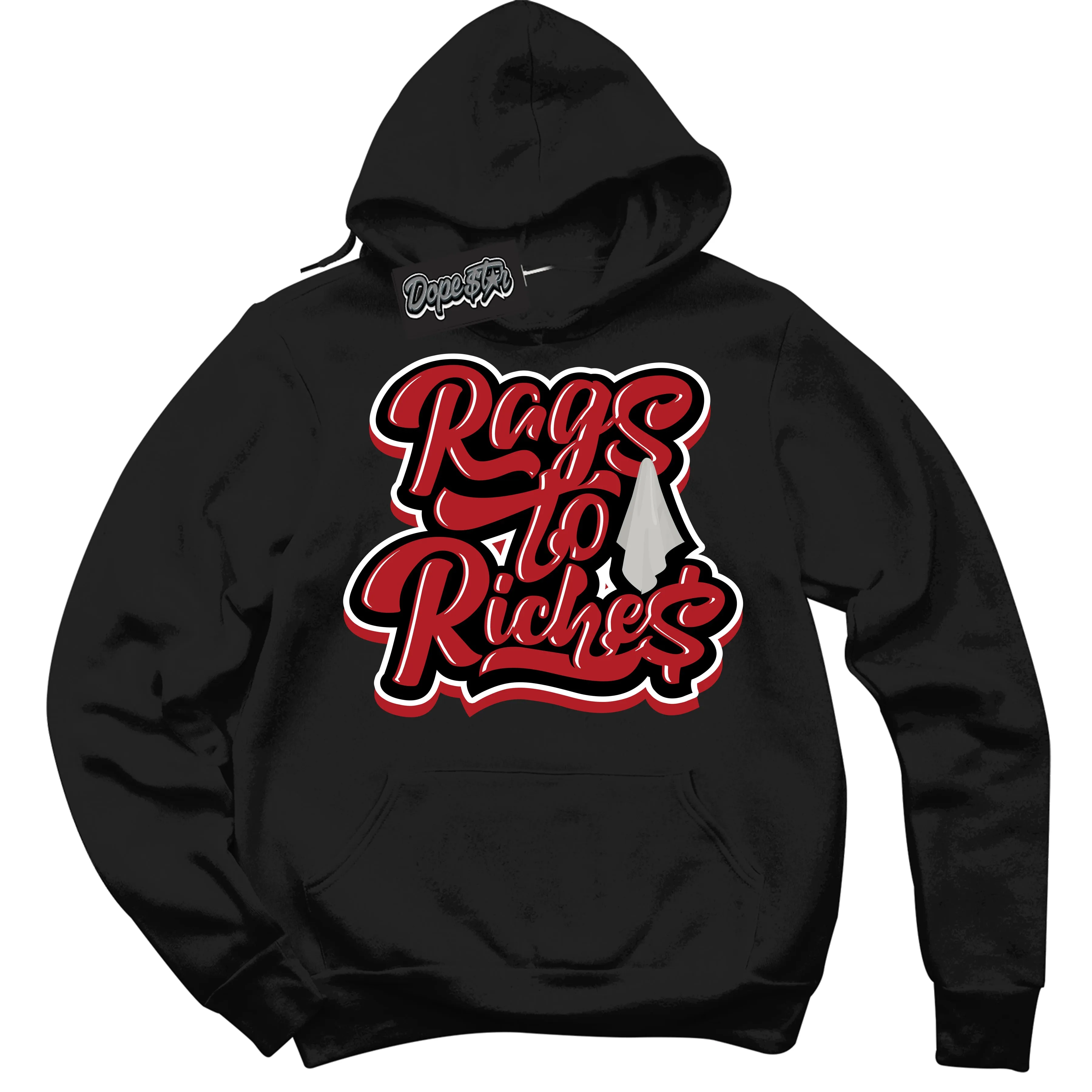 Black Toe Reimagined 1s Sneaker Hoodie Rags To Riches Graphic