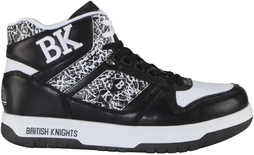 British Knights Mens Kings Sl High Sneakers Shoes Casual - Black - Size 7.5 D