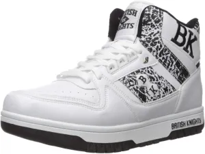 British Knights mens Kings Sl Sneaker, White/Black/El, 13 US