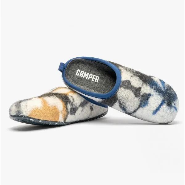Camper WABI Mens Mule Slippers Blue/Black
