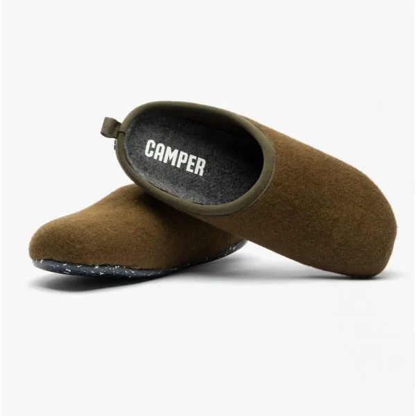 Camper WABI Mens Mule Slippers Dark Green