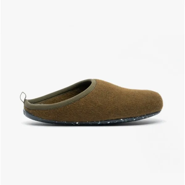 Camper WABI Mens Mule Slippers Dark Green