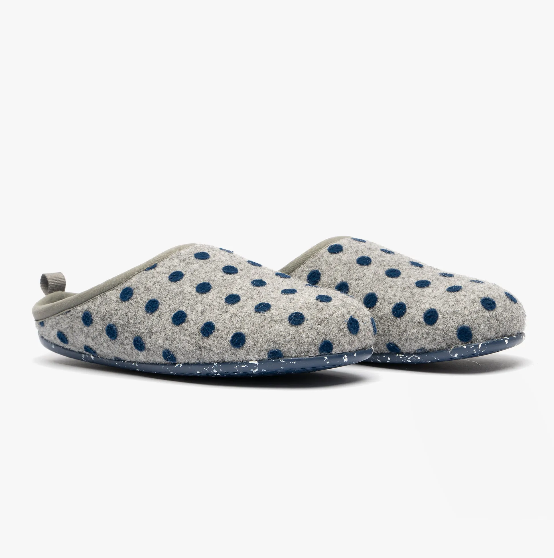 Camper WABI Womens Mule Slippers Grey/Blue