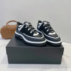 CC Sneaker In Black Cowhide  144774