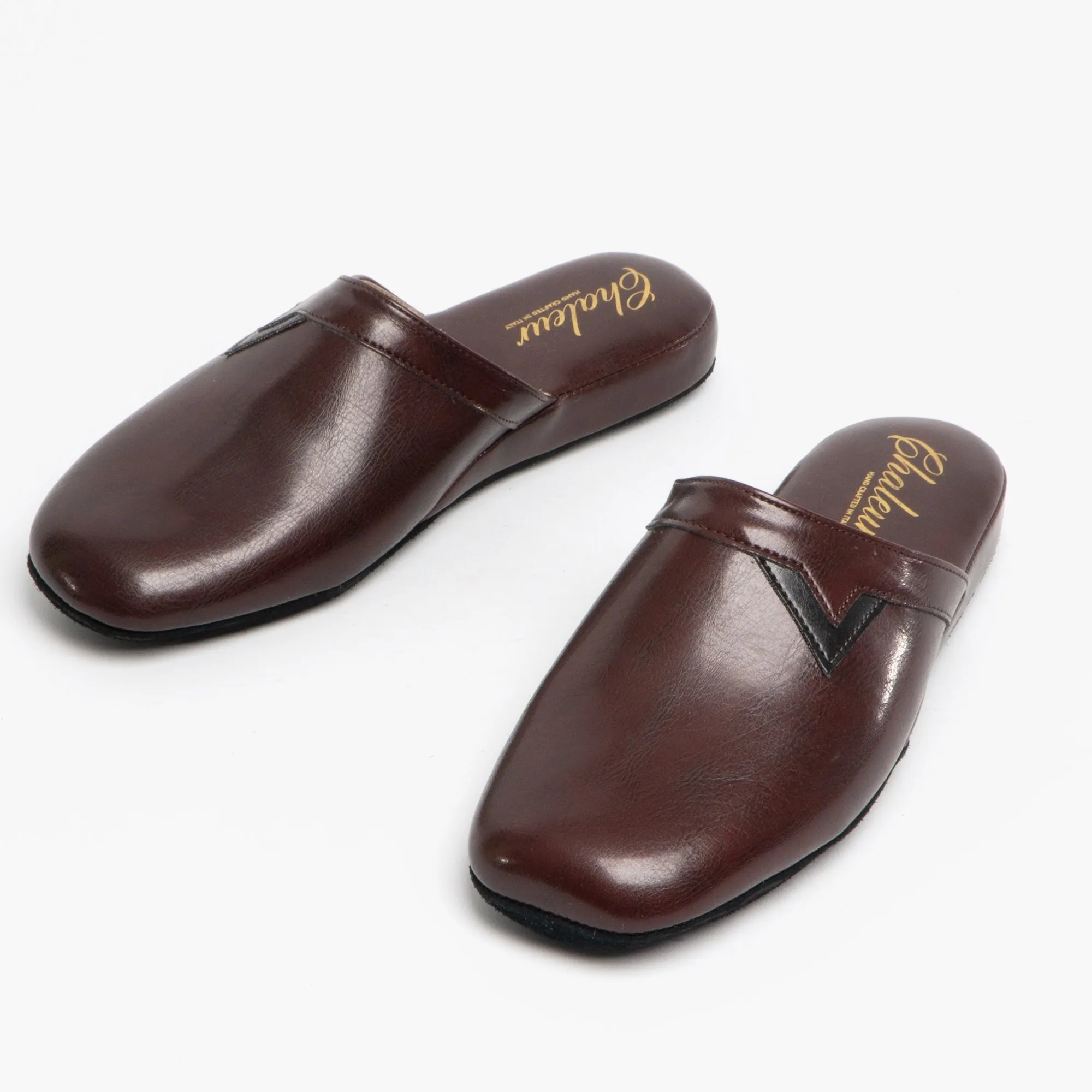 Chaleur PIERO Mens Mule Slippers Bordeaux